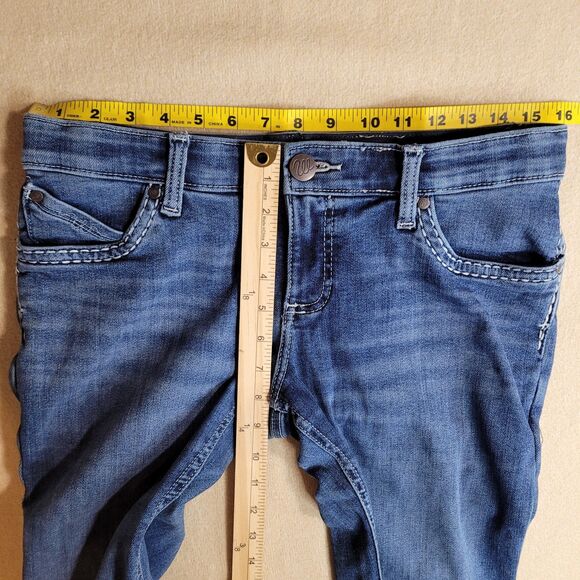Wrangler Shiloh Ultimate Riding Blue Jean Womens Tag 7x30 Fits 31x28.5 Cowgirl - Picture 3 of 9